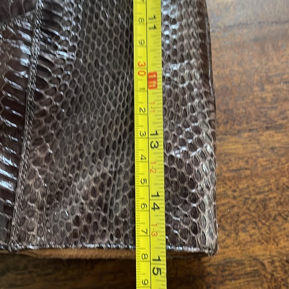 FRYE brown snakeskin boots (size 9 GUC) - Picture 8 of 11